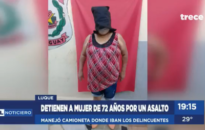 Asalto en local de cobranzas: Mujer de 72 años quedó detenida