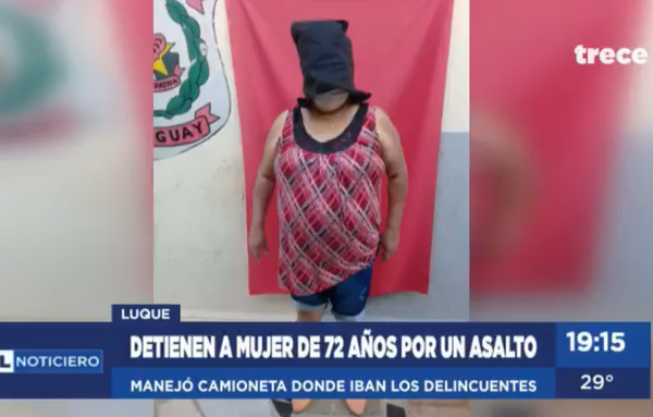 Asalto en local de cobranzas: Mujer de 72 años quedó detenida