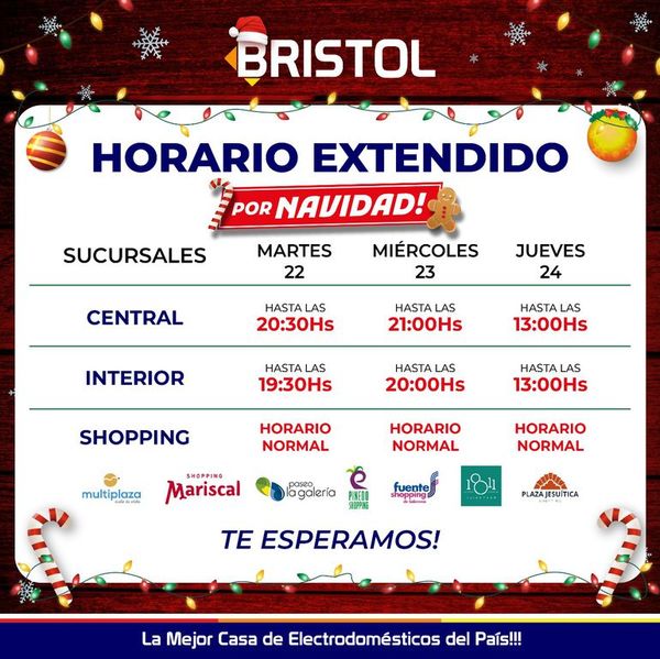 Súper ofertas navideñas, en Bristol - Brand Lab - ABC Color