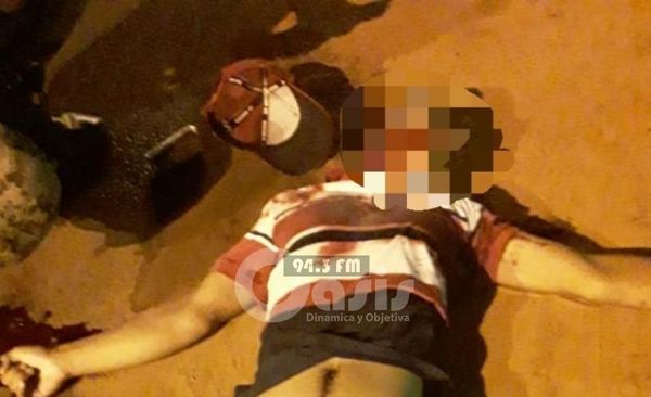 Menor fue asesinado con 10 impactos de bala en Cápitan Bado