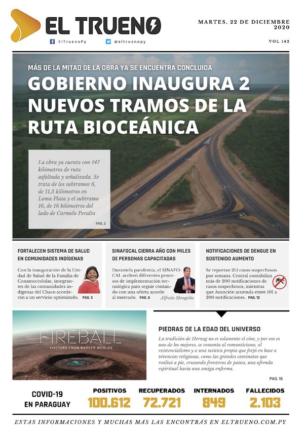 E-paper 22 de Diciembre 2020 - El Trueno