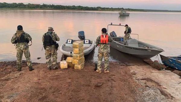 Incautan casi 200 kilos de marihuana a orillas del lago Itaipú