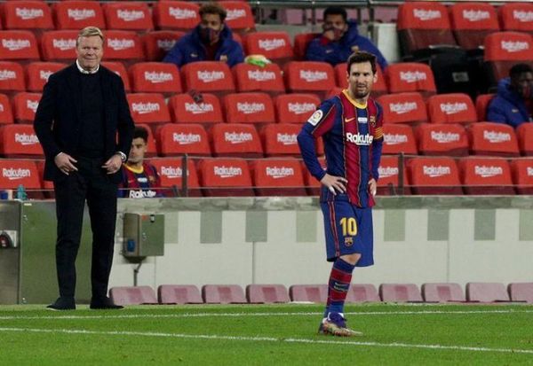 Jugar sin espectadores en las tribunas es horrible, dice Messi