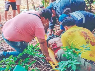 Un hombre casi muere al intentar rescatar a su perrito