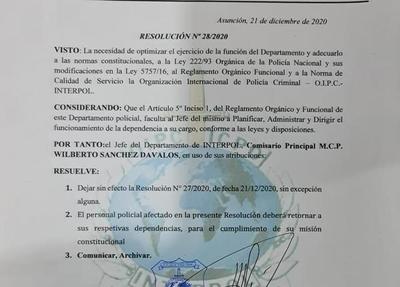 Anulan nombramiento de CUESTIONADO subcomisario en INTERPOL CDE, pero mantiene a otros RECAUDADORES