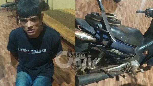 Policía detuvo a peligroso delincuente y recupera tres motocicletas en Pedro Juan