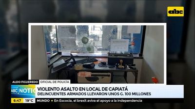 Violento asalto a local comercial de Capiatá - ABC Noticias - ABC Color