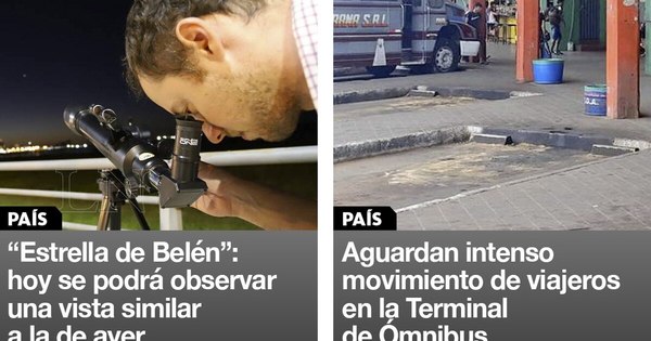 La Nación / Destacados de la mañana del 22 de diciembre