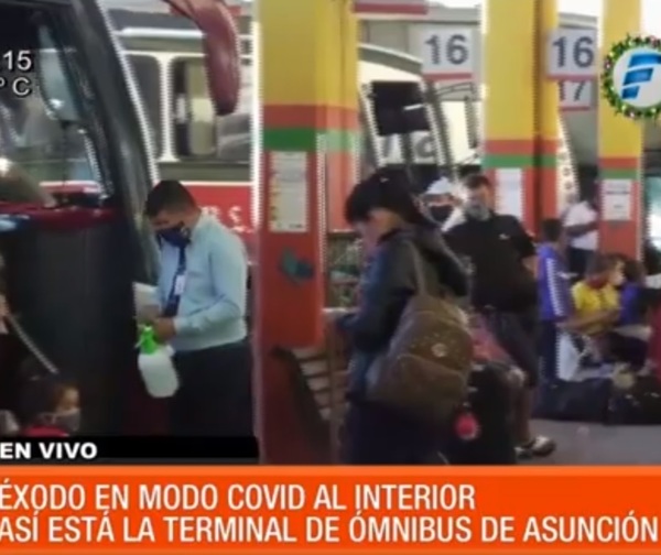 Éxodo en modo Covid al interior del país