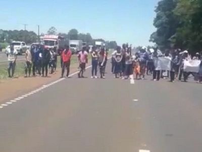 Indígenas cierran ruta PY02 para exigir voto directo en elección de líderes