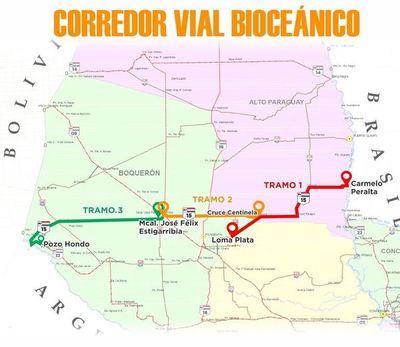 Fonplata financiará el tramo 3 de la ruta bioceánica por US$ 354 millones - Nacionales - ABC Color