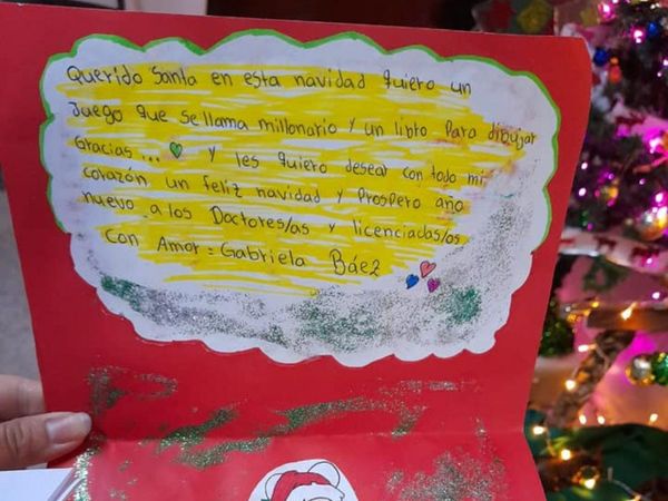 Niños internados en Nefrología Pediátrica de Clínicas pidieron sus deseos de Navidad