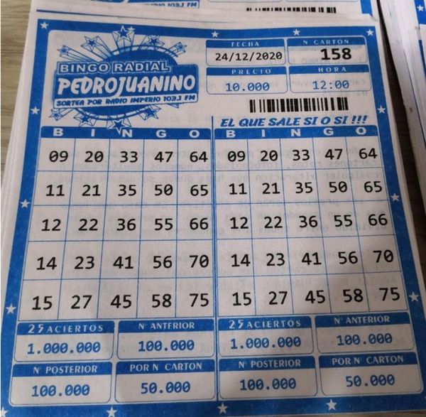 Bingo Radial Pedrojuanino, sinónimo de seriedad y responsabilidad