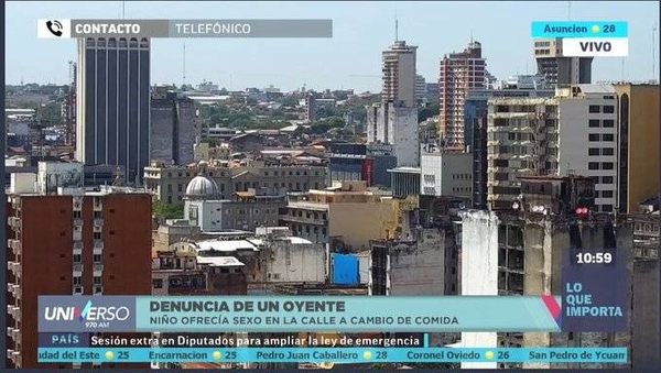 HOY / Oyente denuncia que niño ofrecía sexo en la calle a cambio de comida o dinero