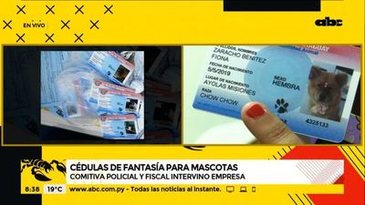 Cédulas para mascotas: Idea terminó en procedimiento fiscal y policial - ABC Noticias - ABC Color