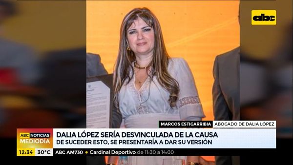 Dalia López se presentaría “solo si la desvinculan de la causa” - ABC Noticias - ABC Color