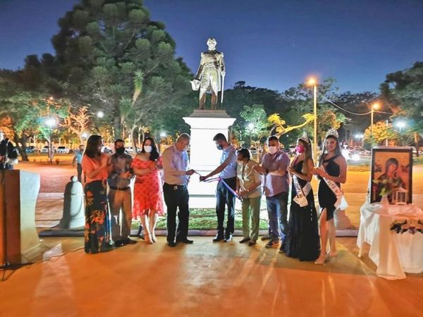 Reinaguran histórica plaza Capitán Pedro Juan Caballero con nuevo rostro para la ciudadanía