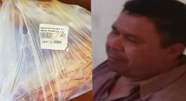 Avivado quiso llevar 10 kilos de carne sin pagar de un supermercado - Noticiero Paraguay