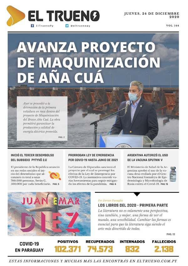 E-paper 24 de Diciembre 2020 - El Trueno