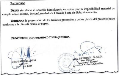 Anulan polémico acuerdo con el que pretendían dilapidar US$ 7 millones - Nacionales - ABC Color