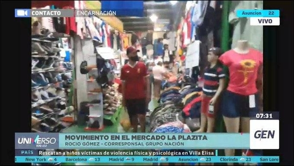 HOY / Movimiento en el mercado "La Plazita", por las fiestas de fin de año