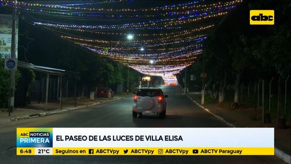 Villa Elisa y Ñemby se visten de gala para la Navidad - ABC Noticias - ABC Color