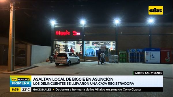 Asaltan local de Biggie en Asunción - ABC Noticias - ABC Color
