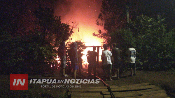 VORAZ INCENDIO REDUCE A CENIZAS VIVIENDA EN CAPITÁN MIRANDA