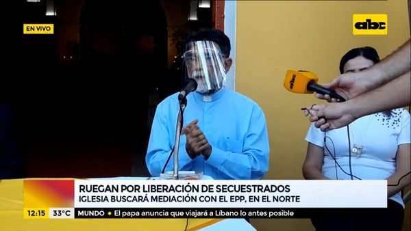 Iglesia buscará mediación con el EPP para libertad de secuestrados - ABC Noticias - ABC Color
