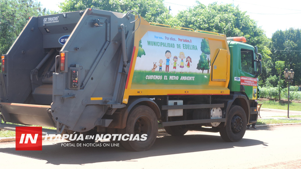 EDELIRA PRESENTÓ SU FLAMANTE CAMIÓN RECOLECTOR DE BASURA