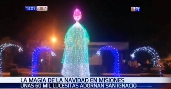 Con 60.000 luces homenajean al personal de blanco en Misiones