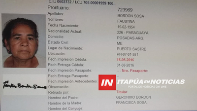 UN HOMBRE BUSCA A SU HERMANA QUE ESTARÍA RESIDIENDO EN CNEL. BOGADO O POSADAS