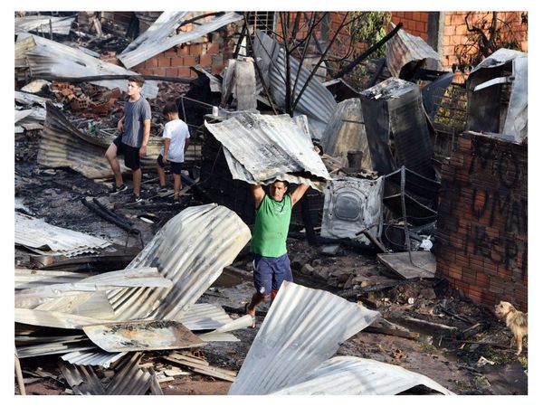 Incendio en la Chacarita fue a causa de fuegos pirotécnicos