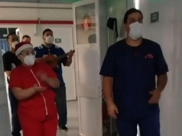 Pese a todo, héroes de blanco y pacientes celebraron Nochebuena