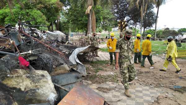 Prosiguen trabajos en la Chacarita tras incendio » Ñanduti