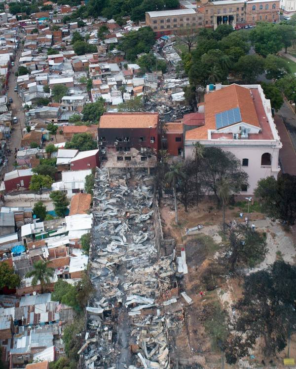 Mas de 100 familias afectadas por incendio en la Chacarita