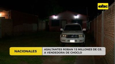 Asaltantes roban G. 15 millones a una vendedora de choclo - ABC Noticias - ABC Color