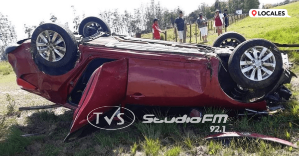 Abogado sufrió aparatoso vuelco de vehículo en Gral. Delgado