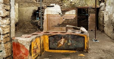 La Nación / Descubren en Pompeya un termopolio, “fast-food” antiguo, intacto