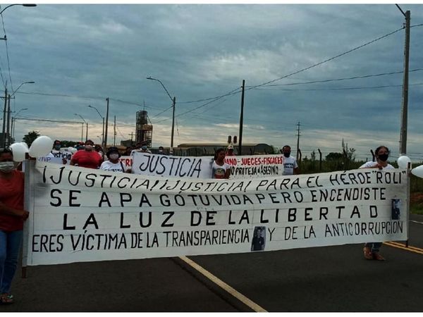 Pobladores de Maciel claman justicia por crimen de concejal