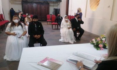 Nueve parejas dijeron “sí quiero” en casamiento comunitario