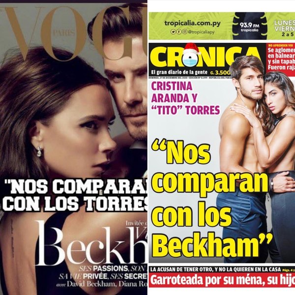 Crónica / Lluvia de memes de los Beckham - Torres