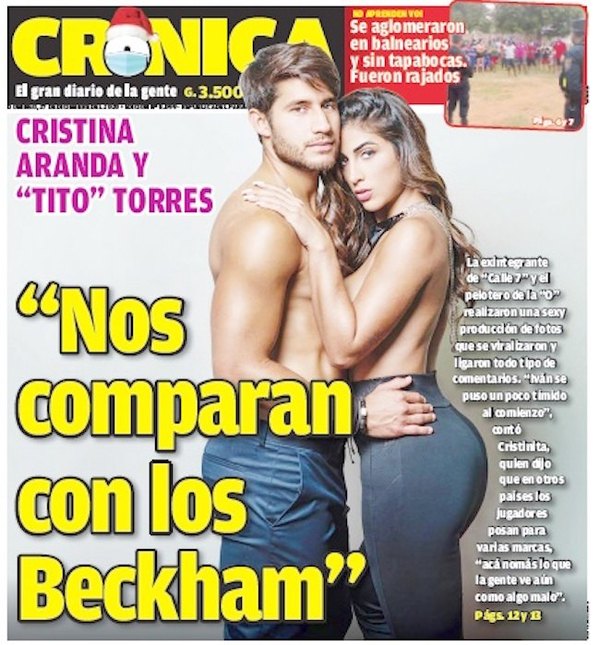 Crónica / LA TAPA QUE LLEGÓ LEJOS. Los Beckham respondieron: “Son una linda pareja” ndaje