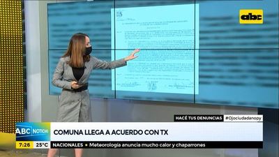 Comuna asuncena llega a un acuerdo con TX - ABC Noticias - ABC Color