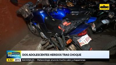 Dos adolescentes heridos tras choque en San Lorenzo - ABC Noticias - ABC Color