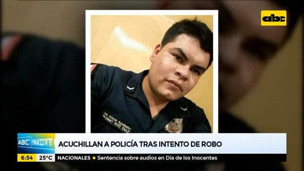 Acuchillan a policía tras intento de robo - ABC Noticias - ABC Color