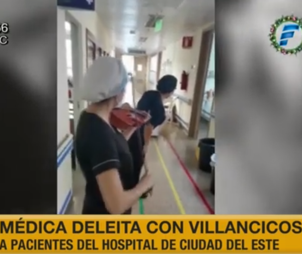 Médica deleita con villancicos a pacientes con Covid-19 en CDE
