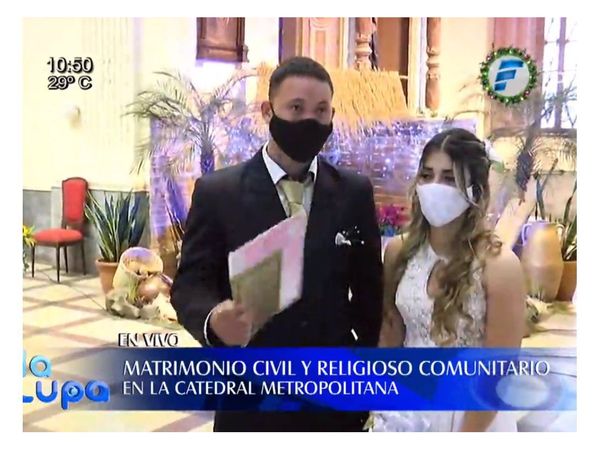 Cuatro hermanos se casaron en misma boda comunitaria