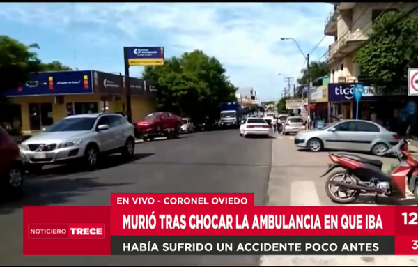 Hombre muere tras choque de ambulancia que lo trasladaba