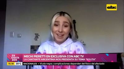La cantante argentina Mechi Pieretti nos presenta el remix de su tema “Solita” - Ensiestados - ABC Color